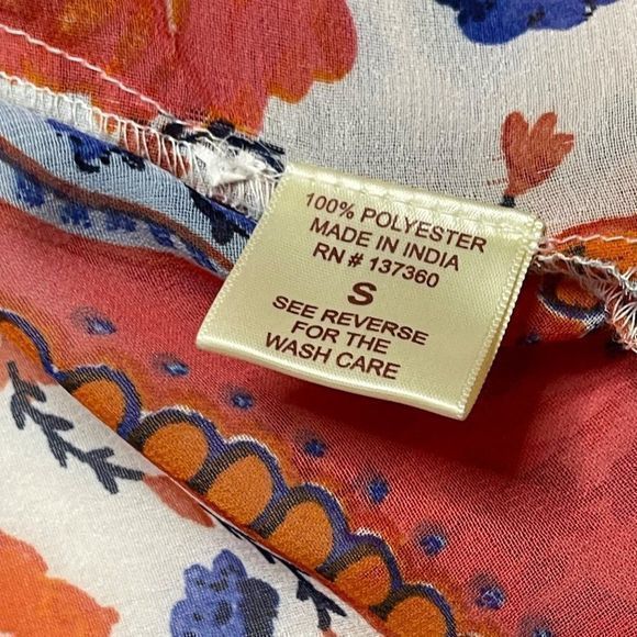 Moon Orchid Women's Boho Bell Sleeve Sheer Floral‎ Print Oversized Kimono Sz Sm - Picture 4 of 13